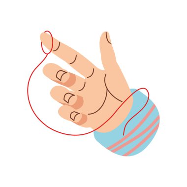 Kırmızı iplikli el