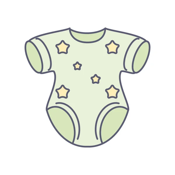 Vêtements de body bébé — Image vectorielle