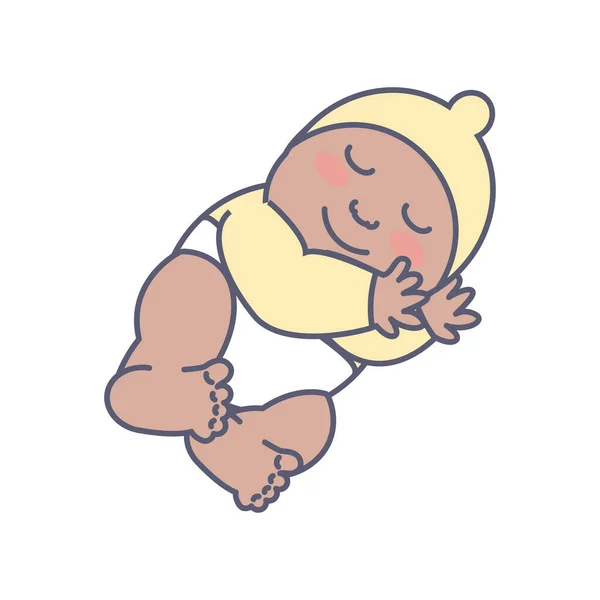 Sleep cute baby — Stock Vector