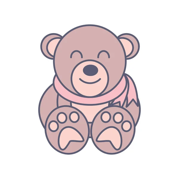 Urso de pelúcia brinquedo —  Vetores de Stock