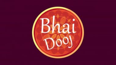 bhai dooj dairesel çerçeve ile harf