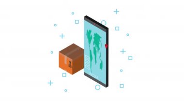 Lojistik canlandırmalı akıllı telefon