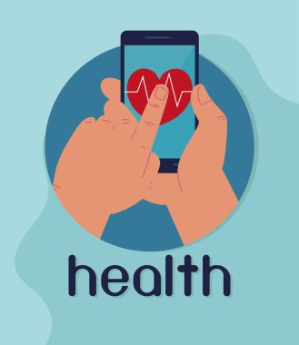 Telefon Sağlığı uygulaması ile el.