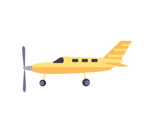 Flugzeug im flachen Stil — Stockvektor