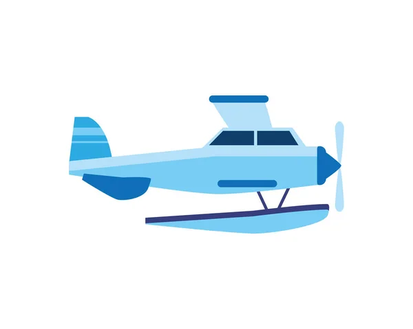 Transport mit kleinen Wasserflugzeugen — Stockvektor