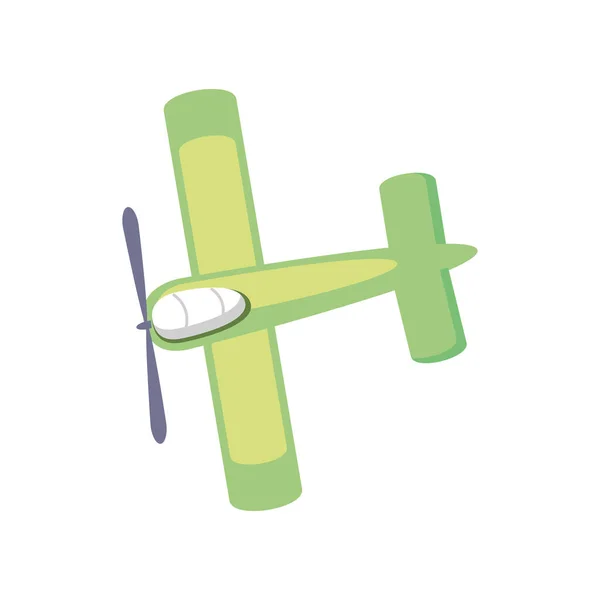 Kleine Flugzeug-Ikone — Stockvektor