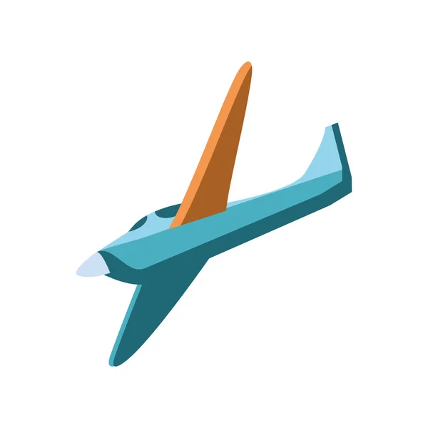 Avión volador icono — Vector de stock