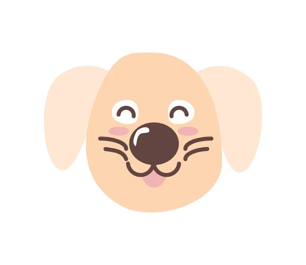 Милий пес обличчя — стоковий вектор
