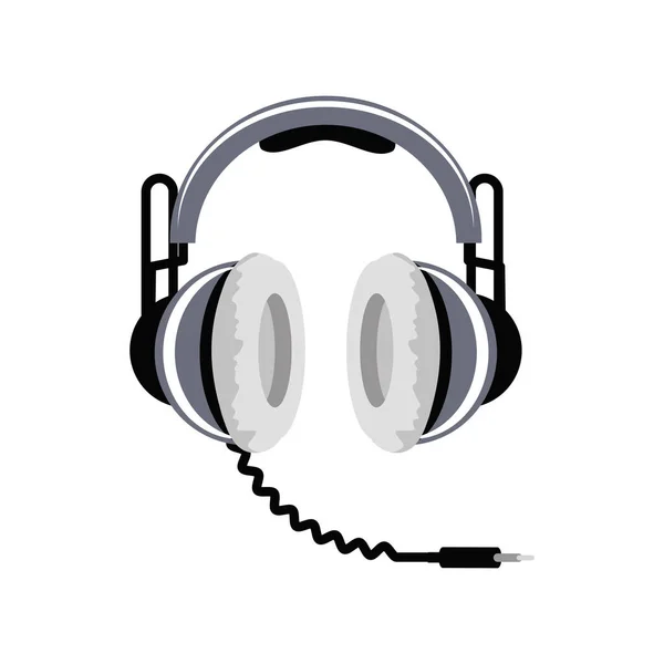 Auriculares con enchufe — Vector de stock