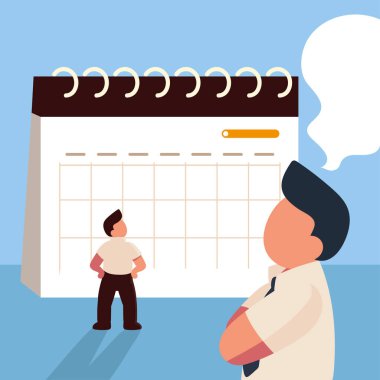 iş adamları ve takvim