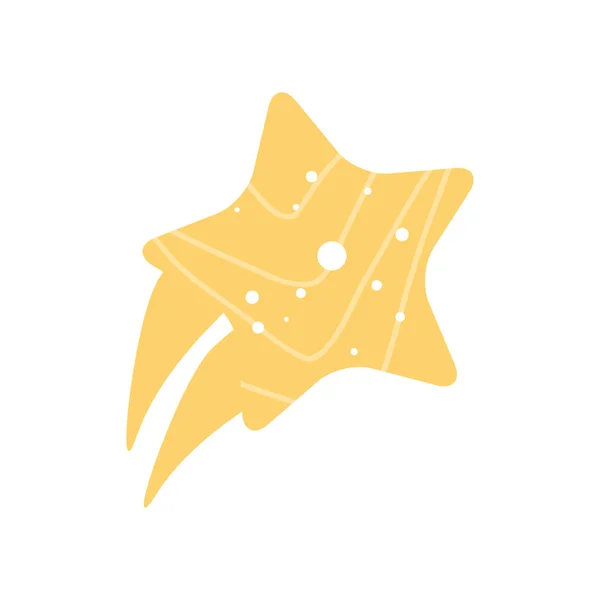 Shooting star dekoration — Stock vektor
