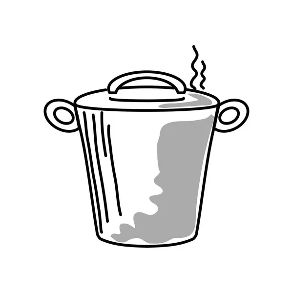Sıcak pot pişirme — Stok Vektör