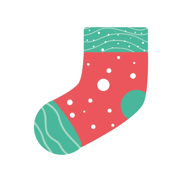 Decoración de calcetines de Navidad — Archivo Imágenes Vectoriales