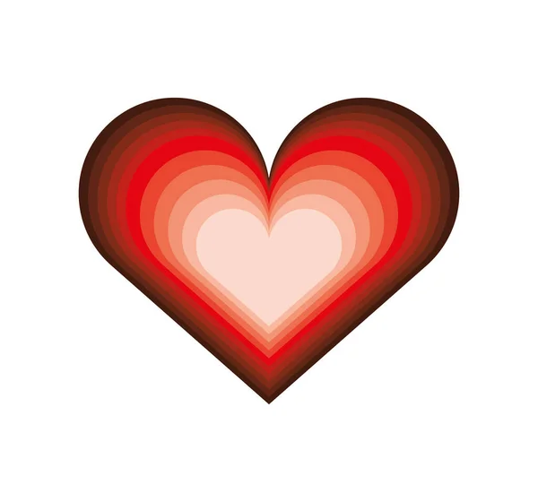 Глянцевая любовь сердца — стоковый вектор