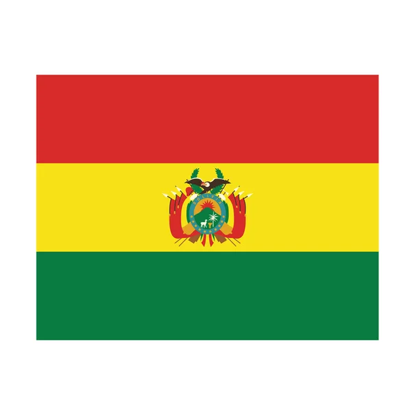 Bolivian flag national — Stock Vector