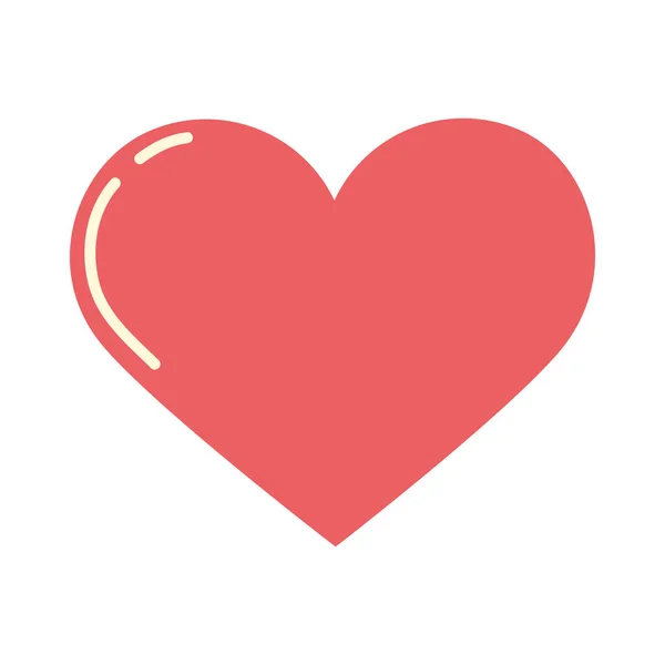 Coeur amour romantique — Image vectorielle