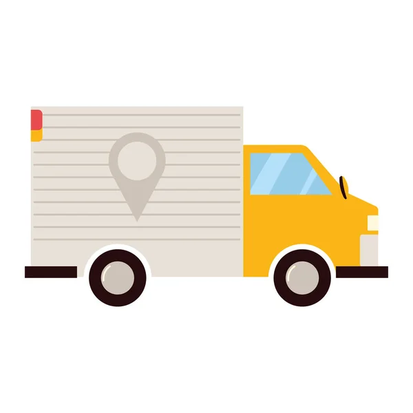 Entrega camión transporte — Vector de stock