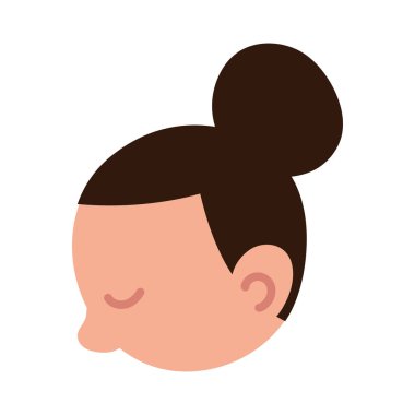 Yüz kadın yan görünümü