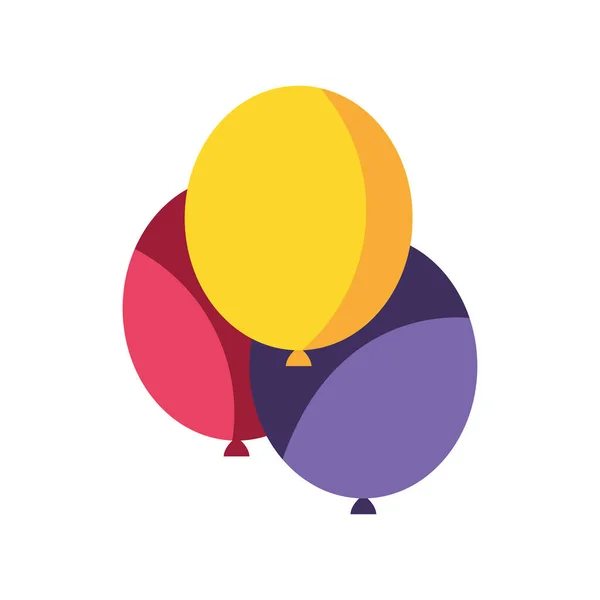 Balões decoração festiva — Vetor de Stock