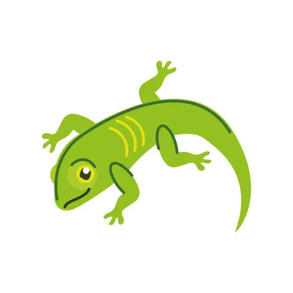 Icono de lagarto verde — Archivo Imágenes Vectoriales