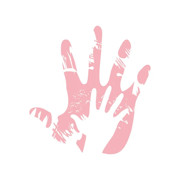 Hands up grunge — Stock Vector