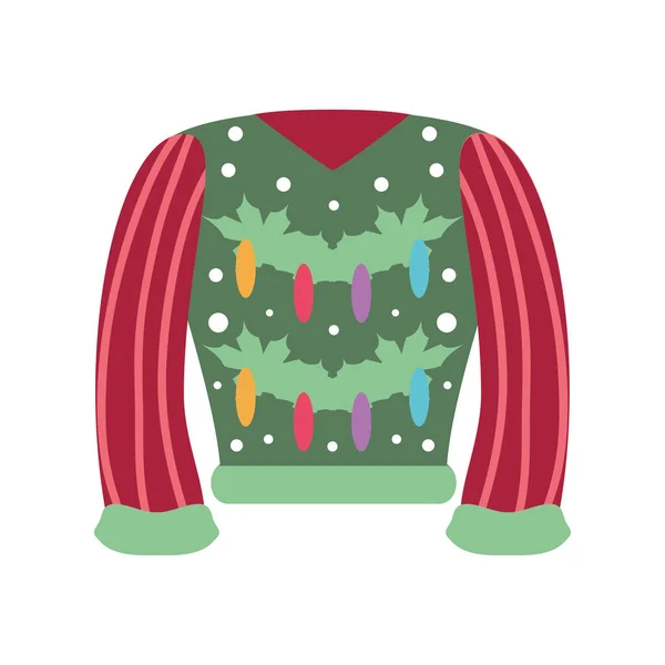 Brutto maglione con luci — Vettoriale Stock