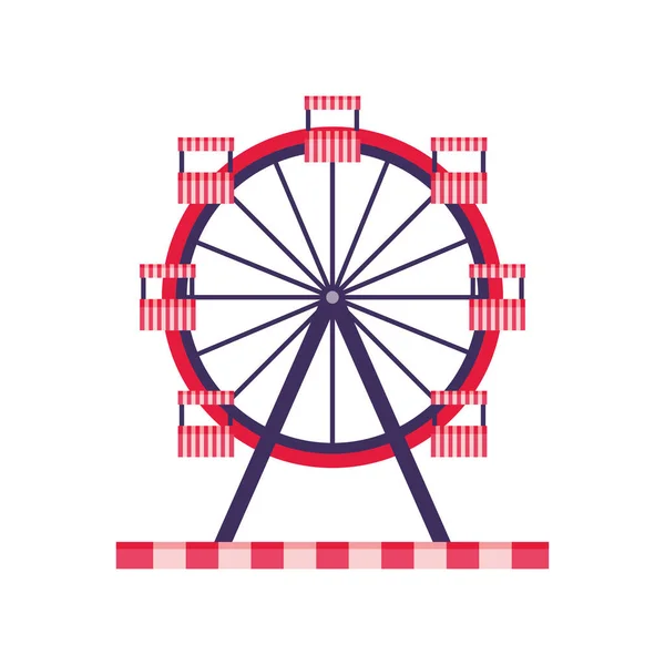 Roda gigante de circo — Vetor de Stock