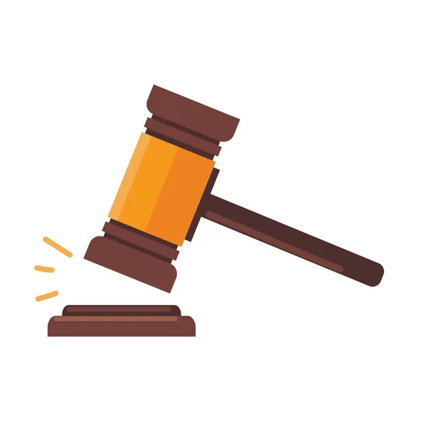 Processo alla giustizia Hammer — Vettoriale Stock