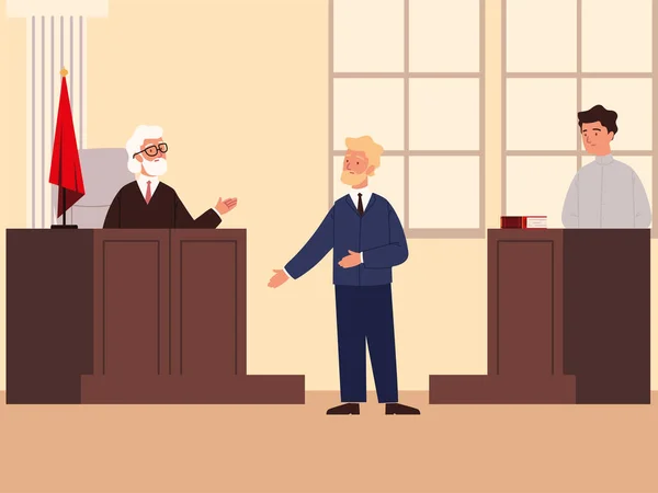 Przemówienie do sędziego — Wektor stockowy