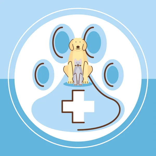 Servicio de mascotas veterinarias — Vector de stock