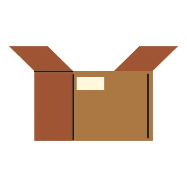 Open cardboard box — Stock Vector