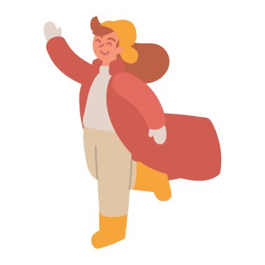 kış giysileri ile adam