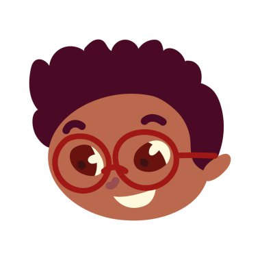 Gözlüklü çocuk yüzü