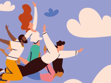 Özgürlük insanları uçuyor