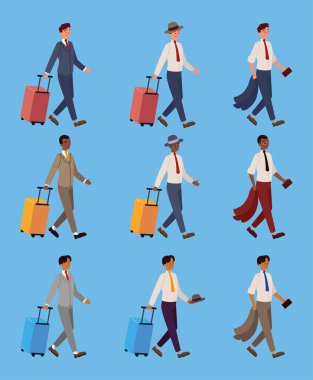 grup gezginleri iş adamları