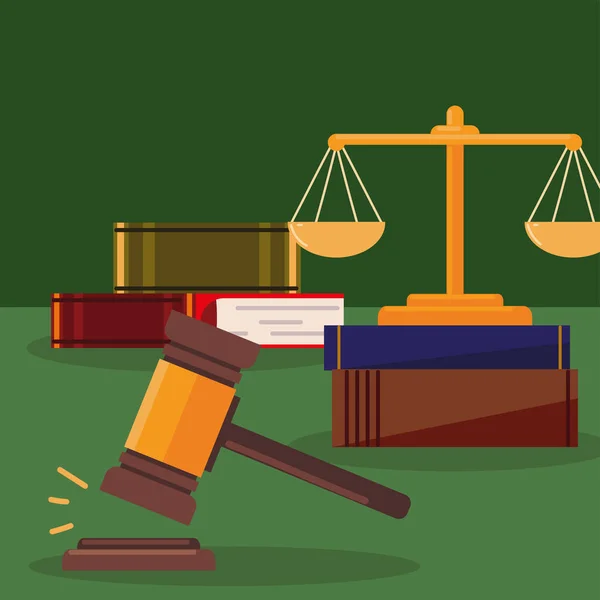Escala jurídica da justiça — Vetor de Stock