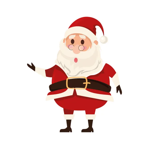 Surpreendido Papai Noel — Vetor de Stock
