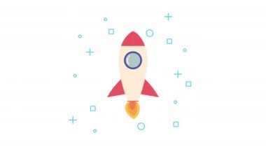 roket fırlatma başlatma canlandırması