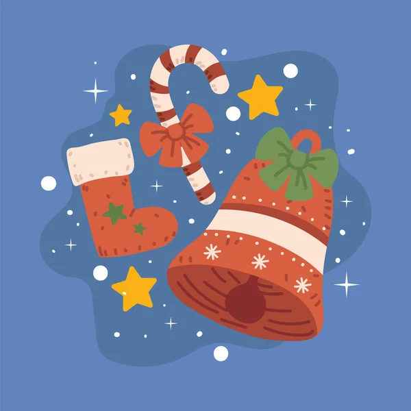 Décoration de Noël traditionnelle — Image vectorielle