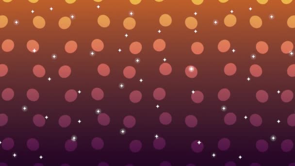 Orange vivid pattern background — Stock Video