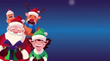 Noel Baba ve Elf 'le Mutlu Noel mektupları