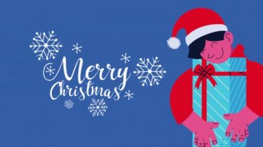 Mutlu noel mektupları Büyük oğlanla büyük bir hediye