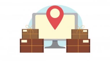 Masaüstü dağıtım servisi canlandırmasındaki kutular