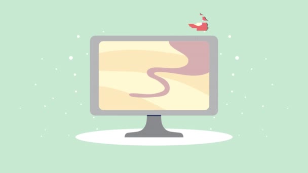 Desktop com animação de software gps — Vídeo de Stock