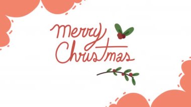 Mutlu noeller. Yazılı animasyonlar.