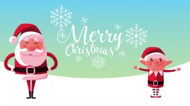 Noel Baba ve Elf 'le Mutlu Noel mektupları