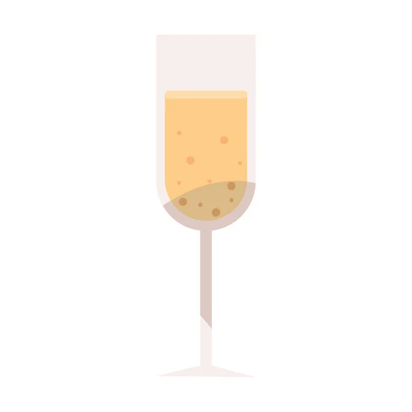 Bebida de vidro de champanhe —  Vetores de Stock
