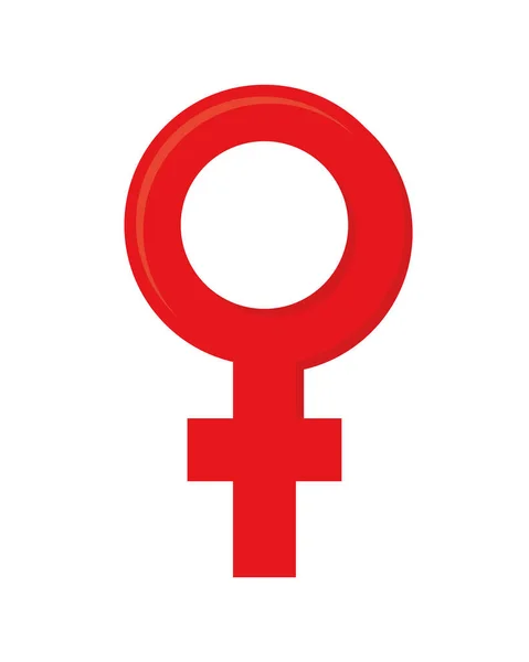 Género signo femenino — Archivo Imágenes Vectoriales