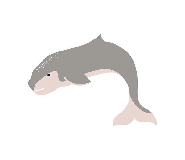 Baleia animal subaquático — Vetor de Stock