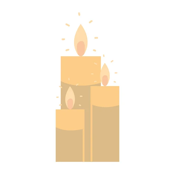 Dekorace svíček — Stockový vektor